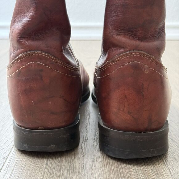 Justin Roper Boots Men 9.5D Classic Deerlite Roper Western Chestnut Marbled 3163 - Picture 5 of 15